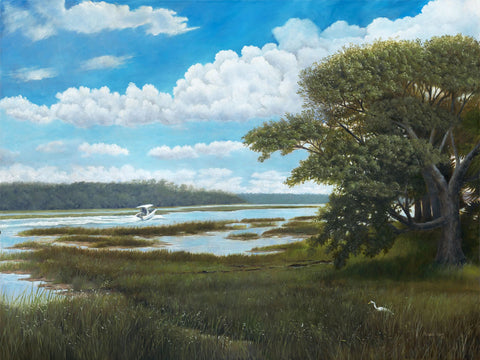 Blue Skies of the Low Country - Canvas Print